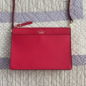 Pink Kate Spade leather cross body bag!